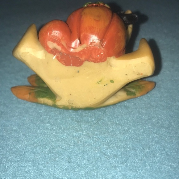 Turkey fall harvest decoration made of resin 3.5” X 4.5” vintage - Picture 3 of 5